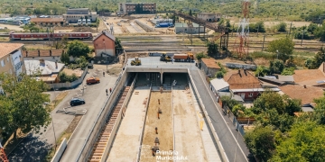 Au avansat lucrările la pasajul Solventul din Timișoara FOTO