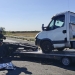 Accident grav pe A1, în apropiere de Recaș! Bărbat încarcerat după ce un microbuz și un tir s-au ciocnit FOTO