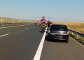 Accident pe A1, în zona Șuștra. A intervenit elicopterul