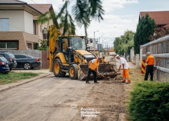 Se lucrează la pista de biciclete între Timișoara și Giroc