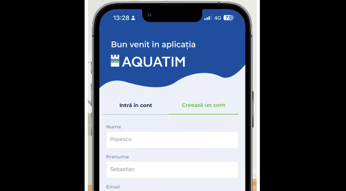 O serie de avantaje pentru clienții care folosesc aplicația MyAquatim