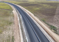Stratul de uzură, turnat pe 40% din noua descărcare de pe autostrada A1, de la Sânandrei