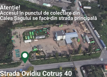 Acces mai ușor la punctul de colectare gratuită a deșeuri din zona Calea Șagului