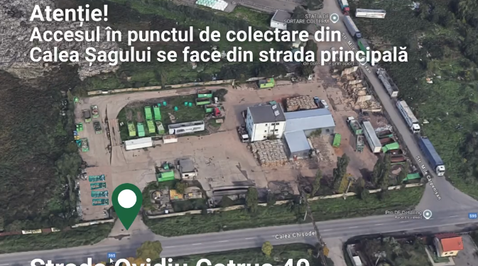 Acces mai ușor la punctul de colectare gratuită a deșeuri din zona Calea Șagului