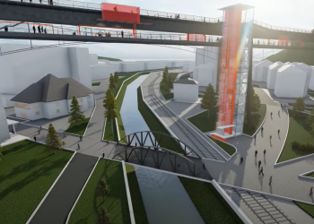 Moment istoric pentru Reșița! Funicularul se transformă într-un spațiu spectaculos destinat pietonilor și bicicliștilor FOTO