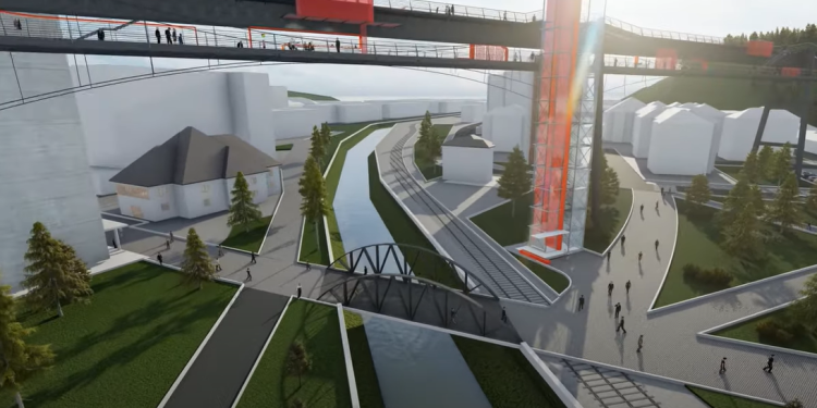 Moment istoric pentru Reșița! Funicularul se transformă într-un spațiu spectaculos destinat pietonilor și bicicliștilor FOTO