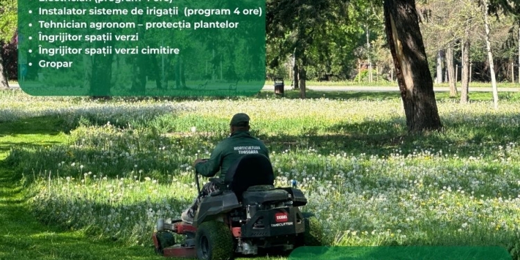 Horticultura Timișoara caută colegi pe mai multe posturi