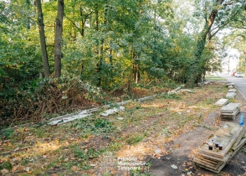 Primăria Timișoara a început demolarea gardului din zona fostului Ștrand al Tineretului FOTO