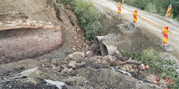 Podul de la Tapia s-a prăbușit! CJ Timiș, demersuri pentru a realiza o nouă construcție
