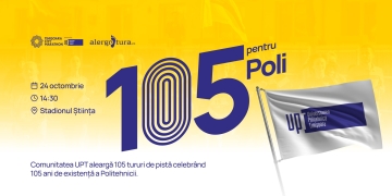 105 ture de stadion pentru 105 ani ai Universității Politehnica Timișoara