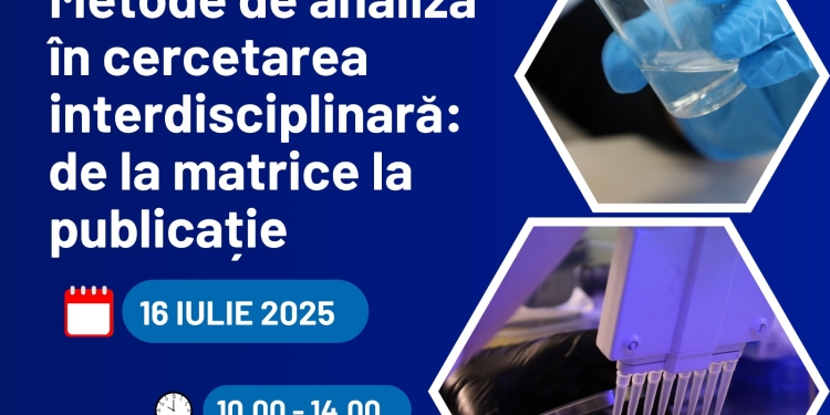 USVT organizează workshop-ul „Metode de analiză în cercetarea interdisciplinară: de la matrice la publicație”