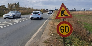 Restricții de circulație la Săcălaz! Se lucrează la trecerea la nivel cu calea ferată, pe DN 59A FOTO