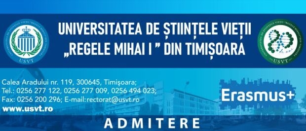 Ofertă educațională diversificată la Universitatea Științele Vieții „Regele Mihai I” din Timișoara