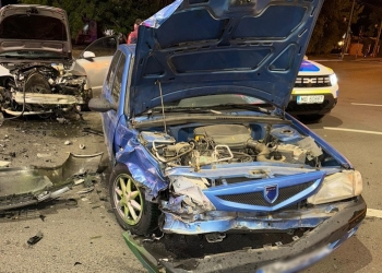 Patru mașini, implicate într-un accident lângă Iulius Mall, la Timișoara FOTO