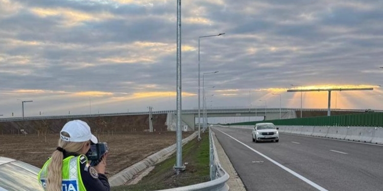 Zeci de amenzi aplicate de polițiști pe noul drum deschis în Timiș