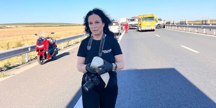 O polițistă din Timiș, salvarea unei octogenare dispărută de acasă