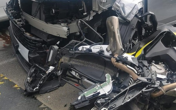 Accident grav la Timișoara! O șoferiță a lovit un motociclist