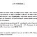 ANUNȚ PUBLIC 2 – depunerea notificării