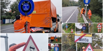 Se montează indicatoarele de iarnă pe drumurile din vestul țării