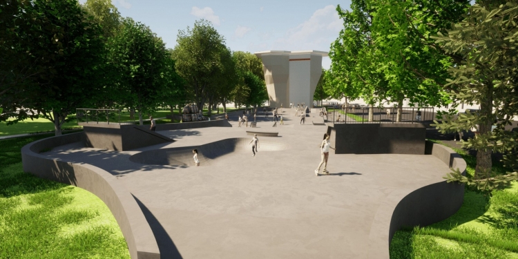 nou skatepark Timișoara Parcul Anton Scudier