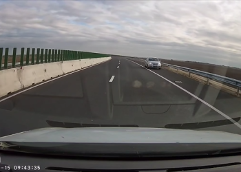 Șofer filmat pe contrasens pe noul drum de legătură Timișoara – autostrada A1