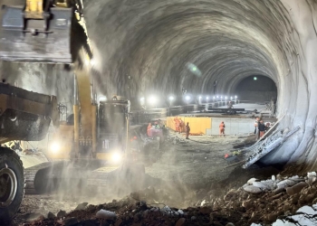 Lucrările la tunelurile de pe A1, între Margina și Holdea, stadiu de 40%