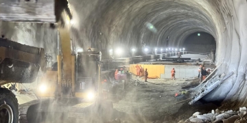 Lucrările la tunelurile de pe A1, între Margina și Holdea, stadiu de 40%