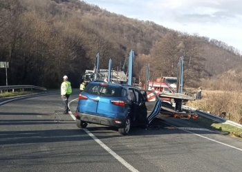 Accident grav pe un drum din Banat: o bătrână de 87 ani a murit FOTO