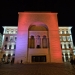 Clădirea Operei din Timișoara, iluminată în portocaliu de Ziua pentru Eliminarea Violenței împotriva Femeilor
