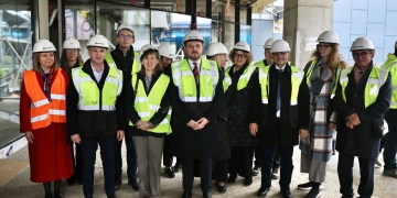 Vicepreședinta pentru Europa și Asia Centrală a Băncii Mondiale, în vizită pe șantierul Centrului de Mari Arși din Timișoara FOTO