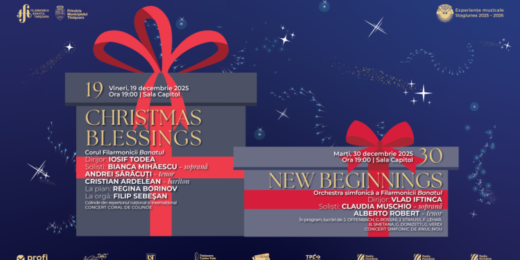 Concert de colinde și concert simfonic de Anul Nou, la Timișoara. Biletele sunt în vânzare