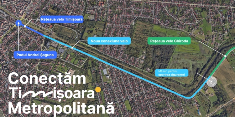 Kilometri de piste noi pentru bicicliștii din Timișoara