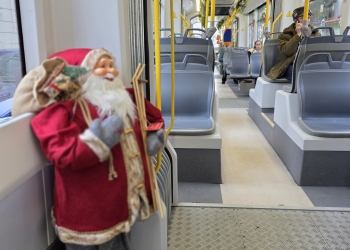 Tramvaiul lui Moș Crăciun pornește la drum prin Timișoara