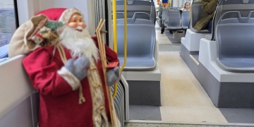 Tramvaiul lui Moș Crăciun pornește la drum prin Timișoara