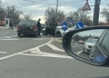 Accident provocat de o șoferiță de 16 ani în fața catedralei din Timișoara
