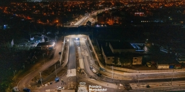 Ultimele etape înainte de a fi deschis traficul prin pasajul Solventul FOTO