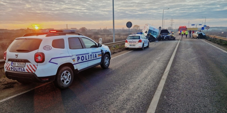 Accident grav pe centura de sud a Timișoarei! Traficul este blocat