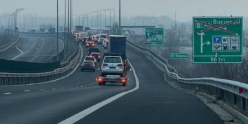 Coloană pe o lungime de 11 kilometri pe autostrada A1, în zona Margina