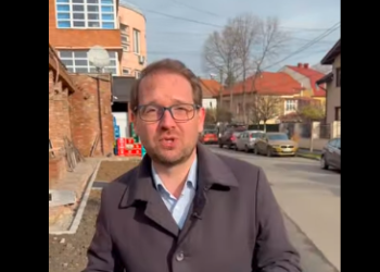 Dominic Fritz anunță că trotuarul „furat” de un restaurant din Complexul Studențesc din Timișoara a fost refăcut