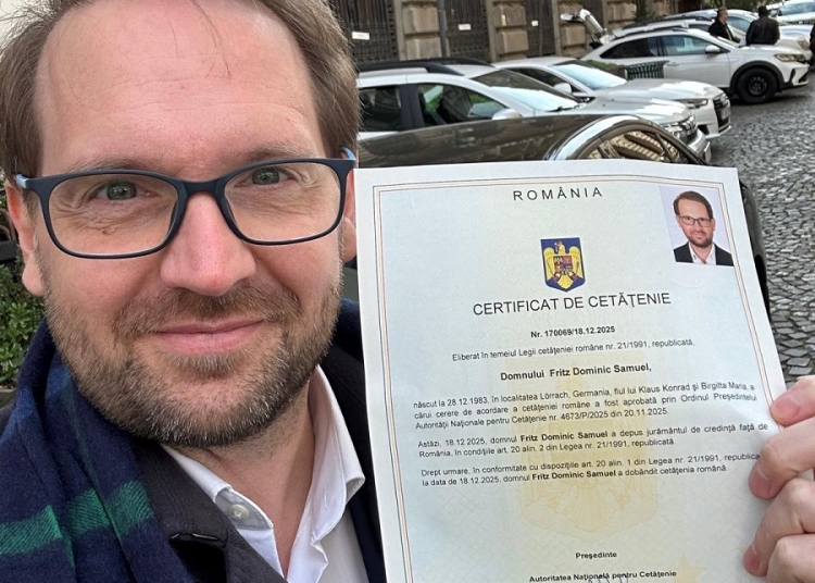 Dominic Fritz: „Mi-am depus jurământul de credință față de România, al cărei cetățean sunt de azi”