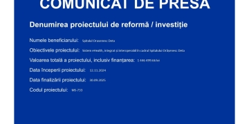 Sistem eHealth, integrat și interoperabil în cadrul Spitalului Orășenesc Deta