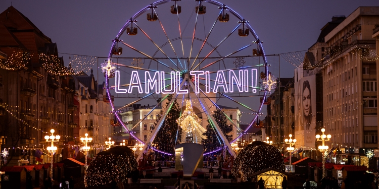 1,7 milioane de vizitatori din țară și de peste hotare la Târgul de Crăciun din Timișoara