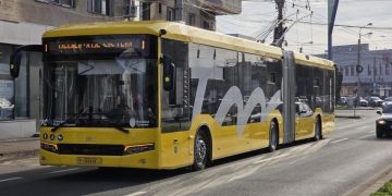 Troleibuze noi, de 18 metri, în teste pe bulevardele din Timișoara