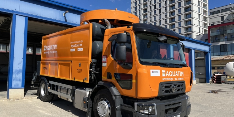 O nouă autospecială combinată de mare capacitate a intrat în dotarea Aquatim