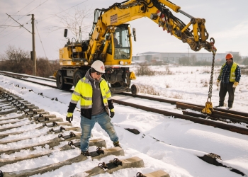 Lucrările de reabilitare a căii ferate Lugoj – Timișoara Est au fost reluate FOTO