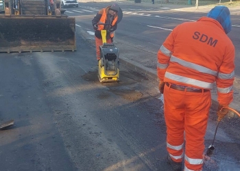 Reparații provizorii pe străzile din Timișoara, după îngheț–dezgheț