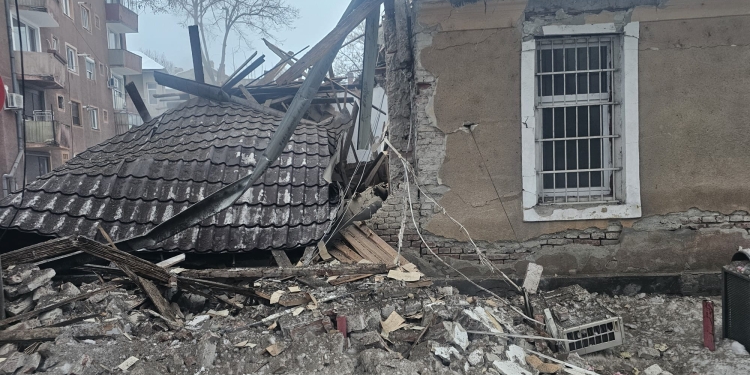 Momentul exploziei la sediul Poliției Rutiere Lugoj, surprins de camerele de supraveghere