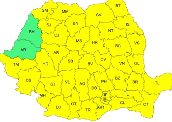 Intrăm sub cod galben de ger. Minima, -20 de grade