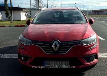 Mașină căutată de către autoritățile din Austria, găsită de polițiștii de frontieră din Timiș FOTO