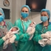 Primii tripleți născuți în noua clădire în care a fost mutată Maternitatea Odobescu FOTO